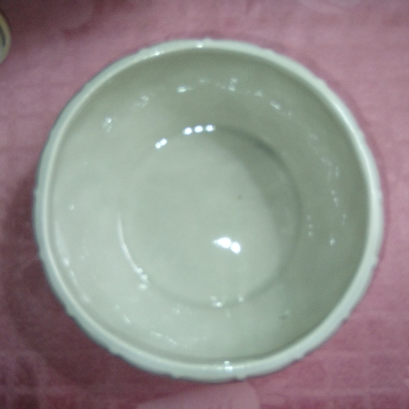 Vintage Art Pottery Holland @ Mold Signed Tulips Pastel Basketweave Filigree - Picture 5 of 8